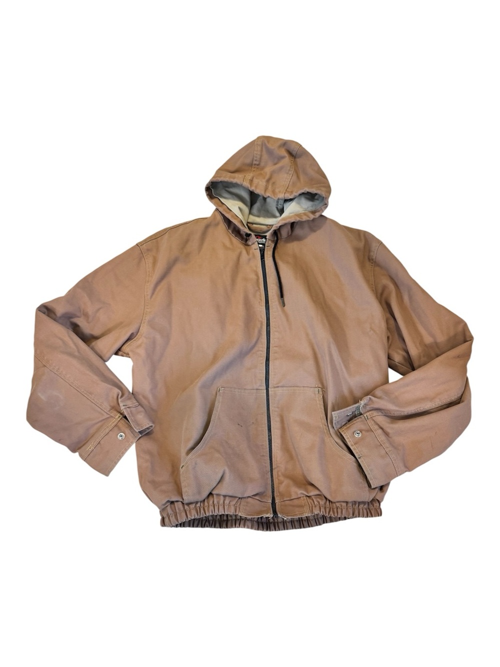 Bulwark Excel FR Hooded Jacket Mens XL Reg Brown Flame Resistant Bomber JLH4BD3